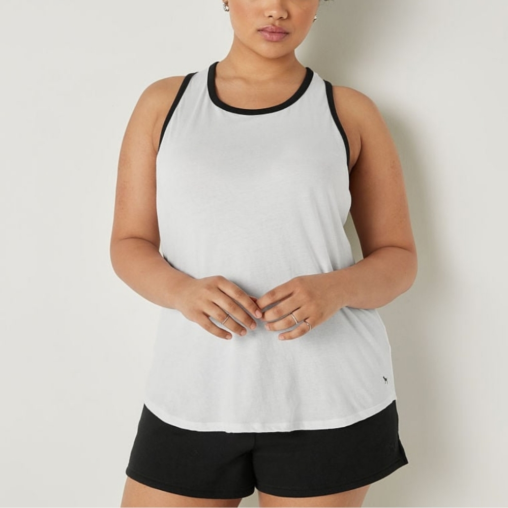 NWT PINK Knit Racerback Everyday Tank Top Size XS